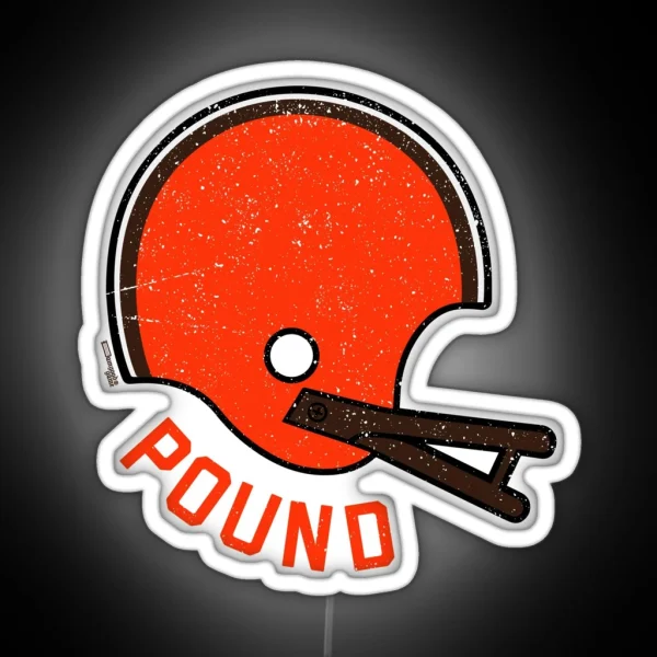 Dawg Pound Damgoodgame Cleveland Lid Graphic RGB Neon Sign
