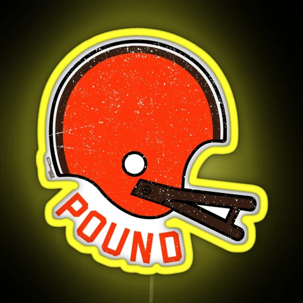 Dawg Pound Damgoodgame Cleveland Lid Graphic RGB Neon Sign