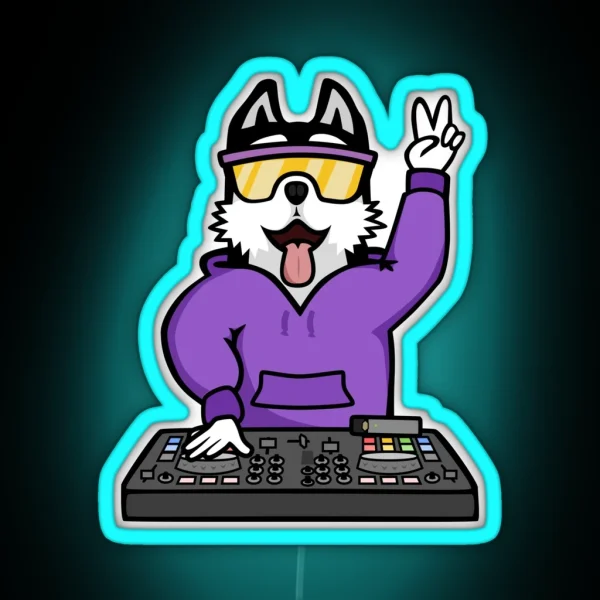 Dawgs DJ RGB Neon Sign