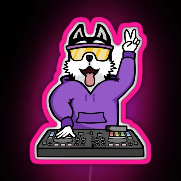 Dawgs DJ RGB Neon Sign
