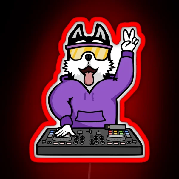Dawgs DJ RGB Neon Sign