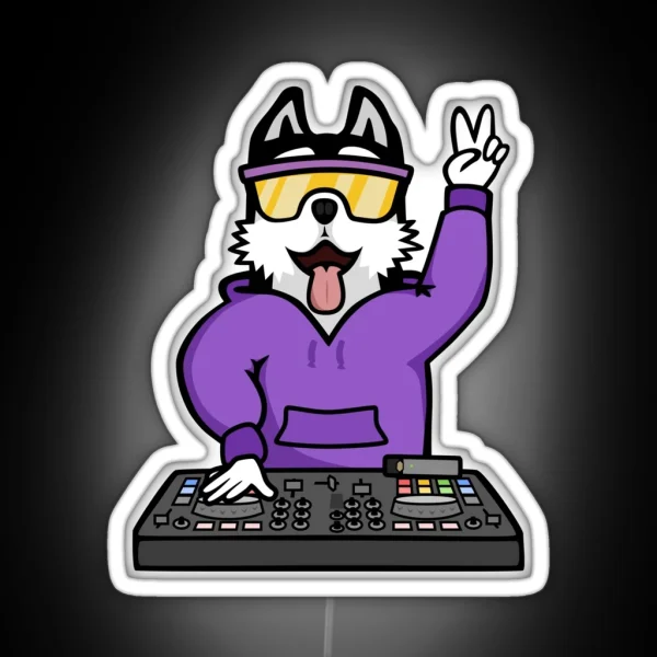 Dawgs DJ RGB Neon Sign