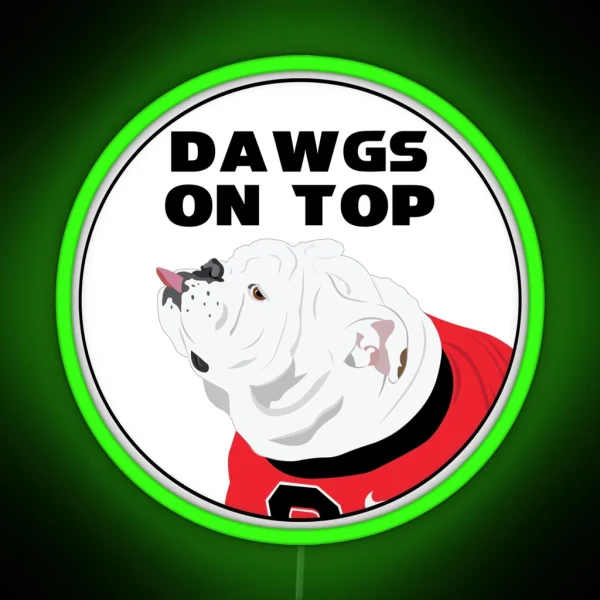 DAWGS ON TOP RGB Neon Sign