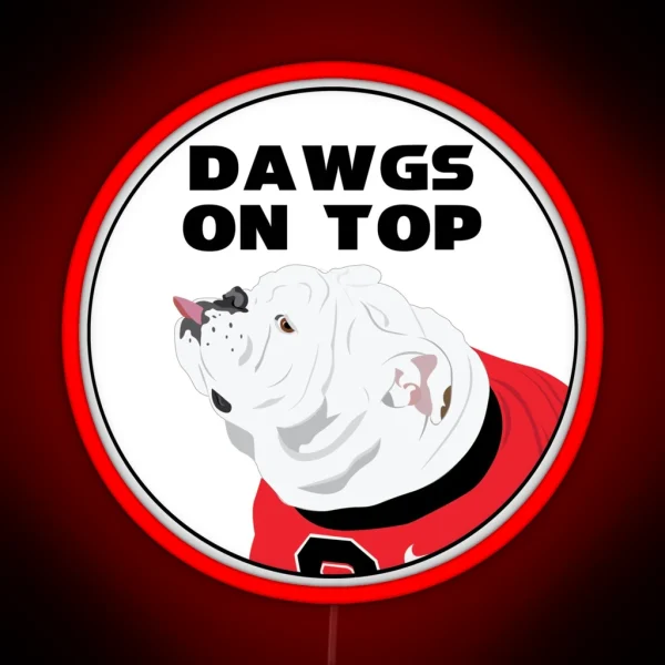 DAWGS ON TOP RGB Neon Sign