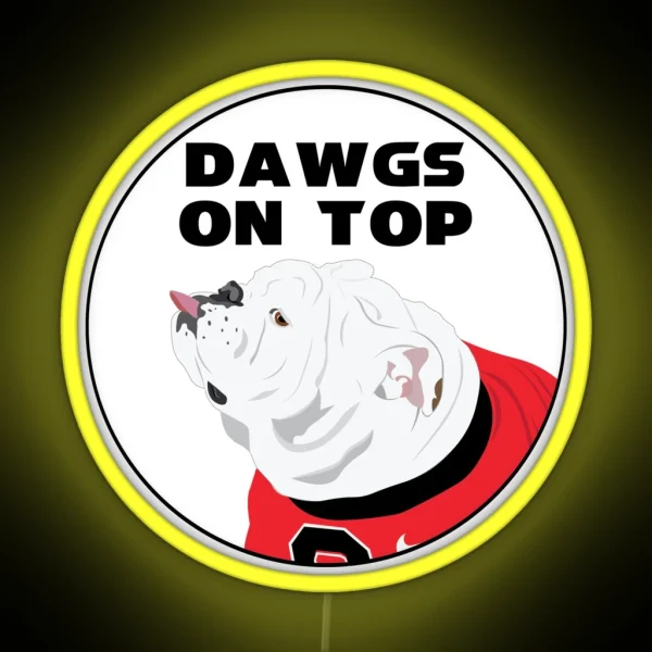 DAWGS ON TOP RGB Neon Sign
