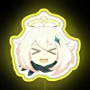 LED Neon Sign with Color Changing Ghibli-Inspired Paimon Character Display