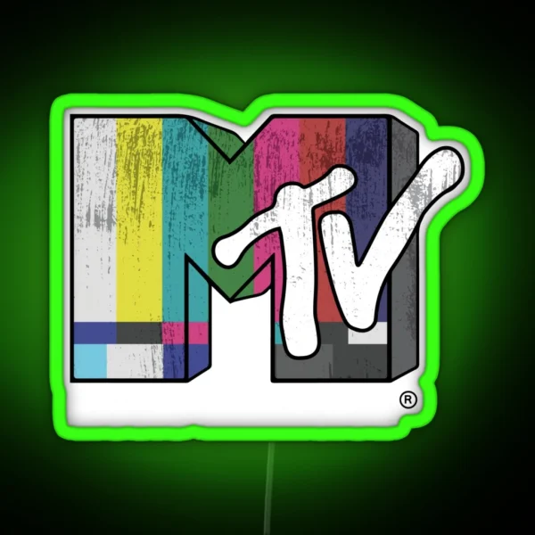 Day Gift MTV Retro Signal RGB Neon Sign