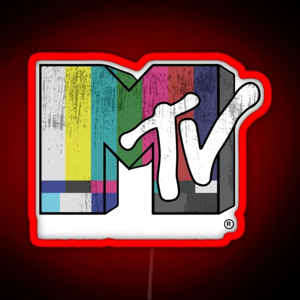 Day Gift MTV Retro Signal RGB Neon Sign