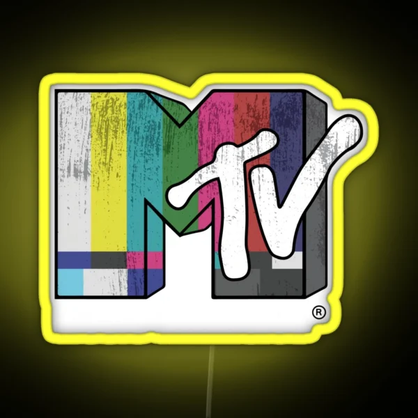 Day Gift MTV Retro Signal RGB Neon Sign