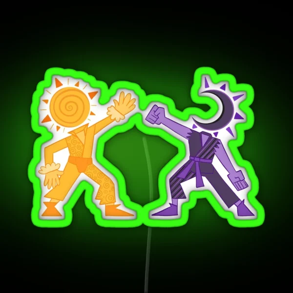 Dayman V Nightman RGB Neon Sign