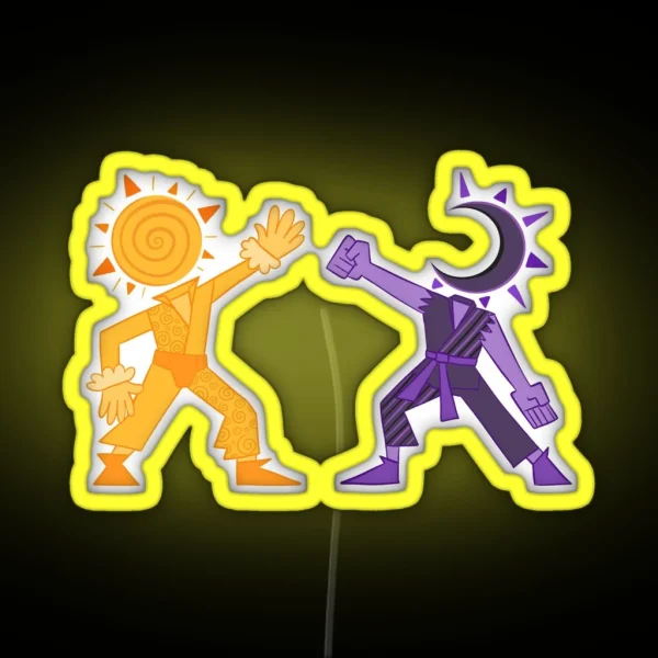Dayman V Nightman RGB Neon Sign