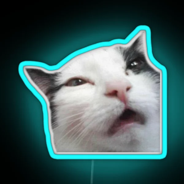 Dazed Kitty RGB Neon Sign