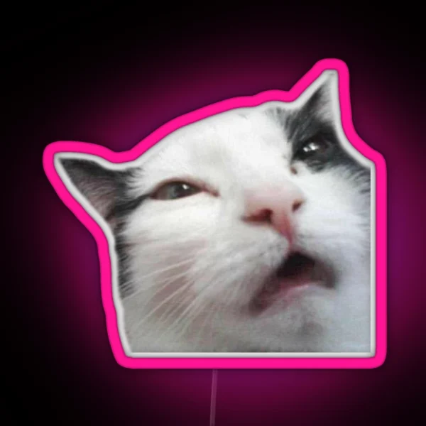 Dazed Kitty RGB Neon Sign