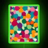 Add vibrant colorful ambiance with kaleidoscope design RGB neon signs
