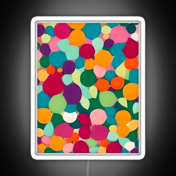 Dazzling Kaleidoscope A Colorful Pattern RGB Neon Sign