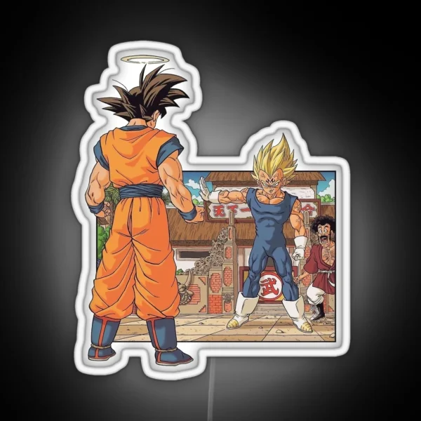DBZ Battle Scenes Goku V Vegeta RGB Neon Sign