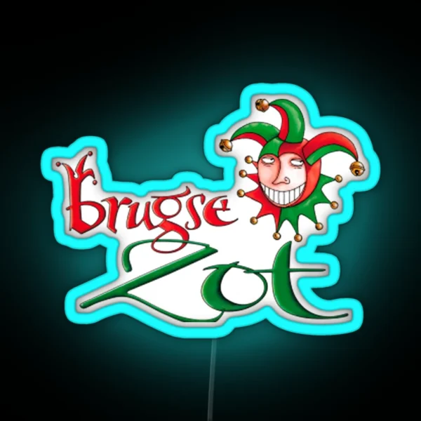 De Halve Maan Brugse Zot RGB Neon Sign