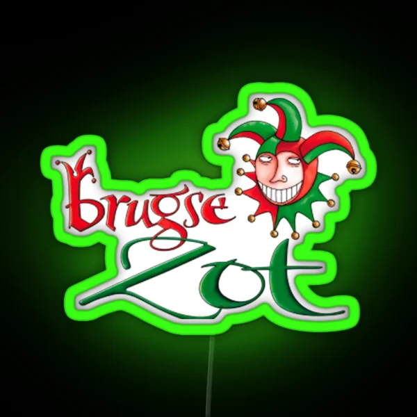 De Halve Maan Brugse Zot RGB Neon Sign