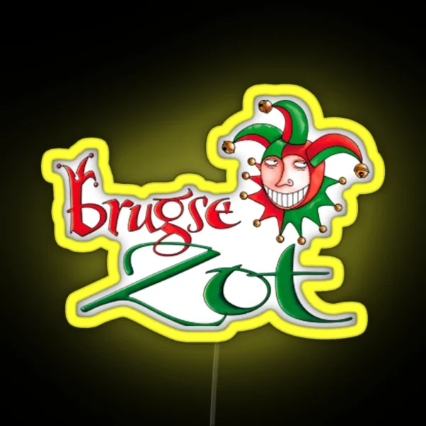 De Halve Maan Brugse Zot RGB Neon Sign