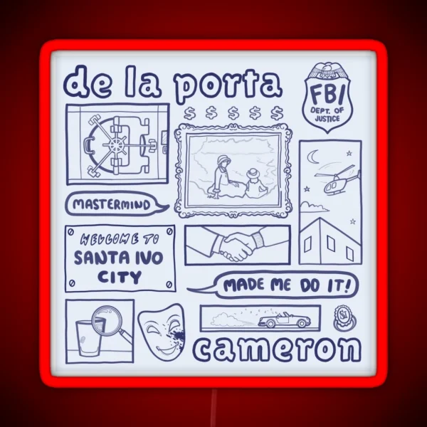 De La Porta And Cameron RGB Neon Sign