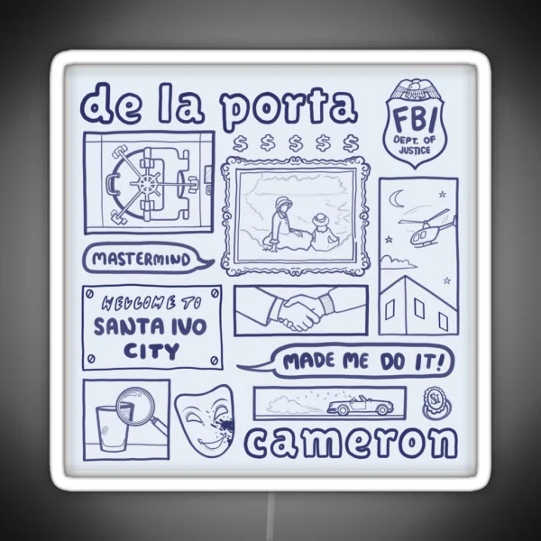 De La Porta And Cameron RGB Neon Sign