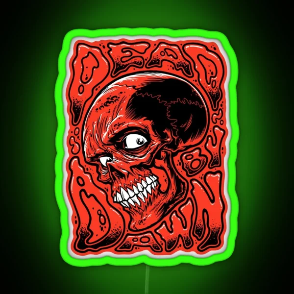 DEAD BY DAWN SKULL RGB Neon Sign