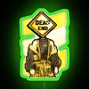 Whimsical Dead End Home Decor Sign with Vibrant Neon Accents