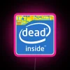 RGB Neon Light Canvas Art Sign Decorations for Modern Interior