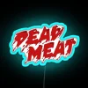 Vintage Dead Meat YouTube Logo Neon Sign with RGB Lighting