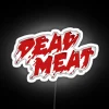 Neon Sign for Home Decor with Dead Meat YouTube Logo Design