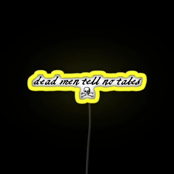 Dead Men Tell No Tales RGB Neon Sign