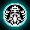 Vibrant ocean-inspired dead mermaid LED neon art decor statement piece