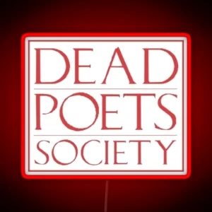 Dead Poets Society Logo RGB Neon Sign