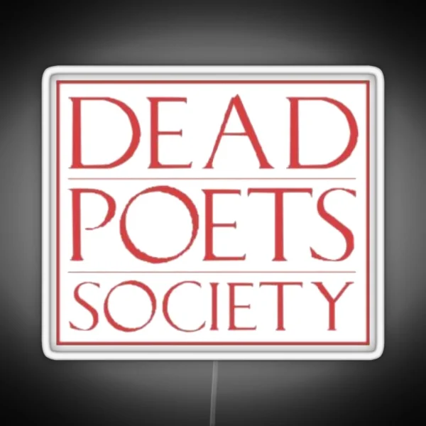 Dead Poets Society Logo RGB Neon Sign