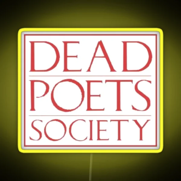 Dead Poets Society Logo RGB Neon Sign