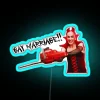 Devilish Dean Neon Sign in Bright RGB LED Lighting Colors