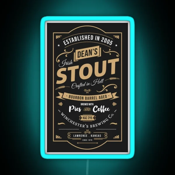 Dean S Irish Stout RGB Neon Sign