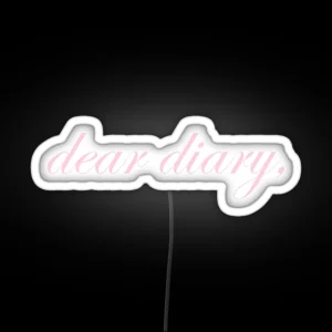 Dear Diary RGB Neon Sign