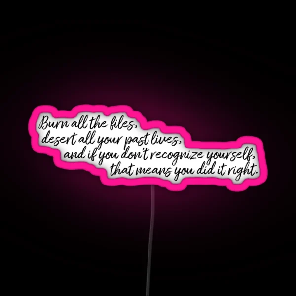 Dear Reader RGB Neon Sign