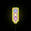 RGB neon death sign with vibrant color changing LED display