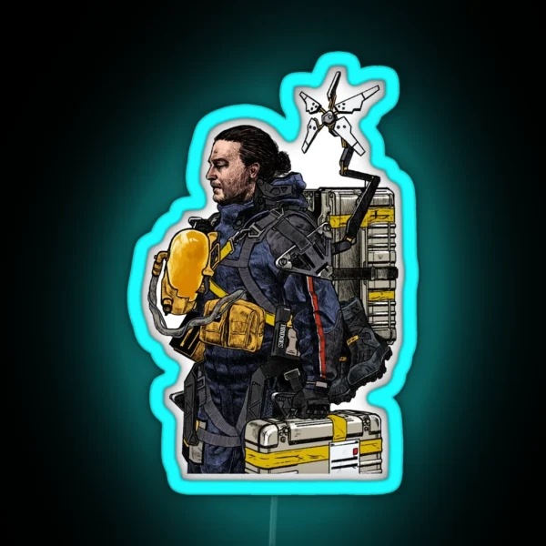 Death Stranding Drawing RGB Neon Sign