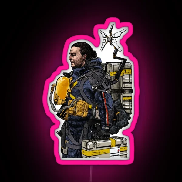Death Stranding Drawing RGB Neon Sign