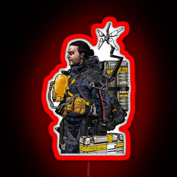 Death Stranding Drawing RGB Neon Sign