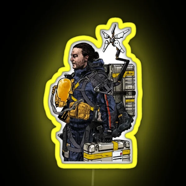 Death Stranding Drawing RGB Neon Sign