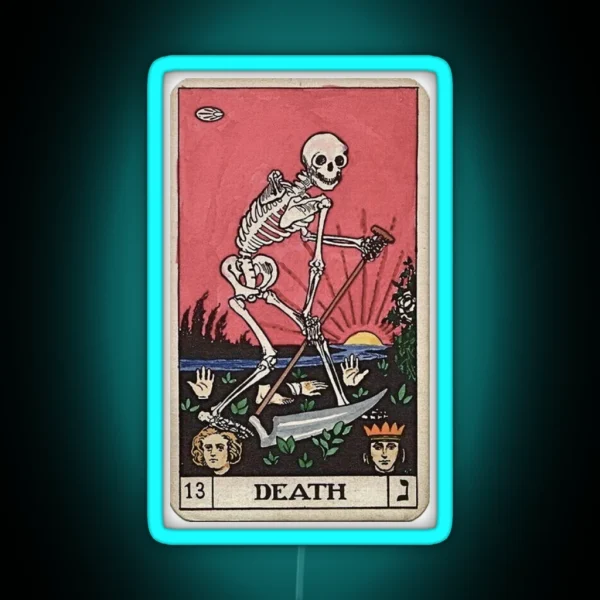 Death Tarot RGB Neon Sign