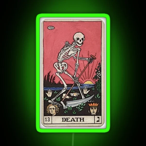 Death Tarot RGB Neon Sign