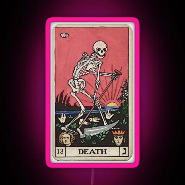 Death Tarot RGB Neon Sign