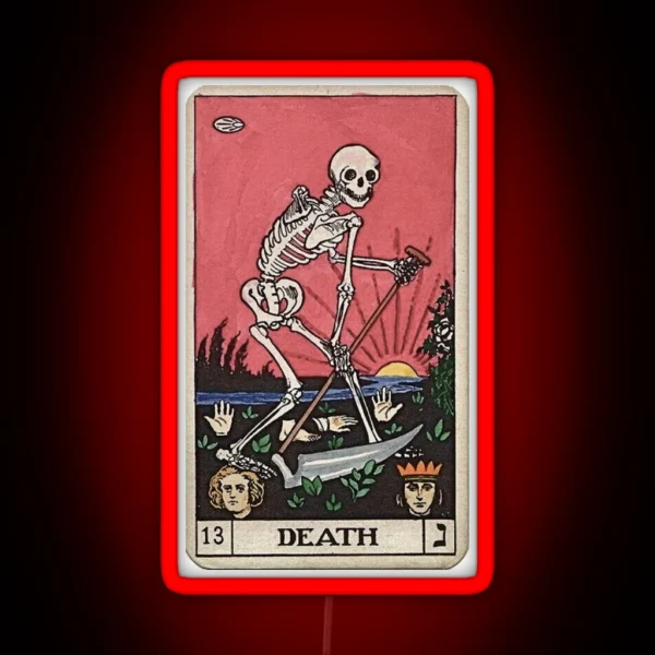 Death Tarot RGB Neon Sign