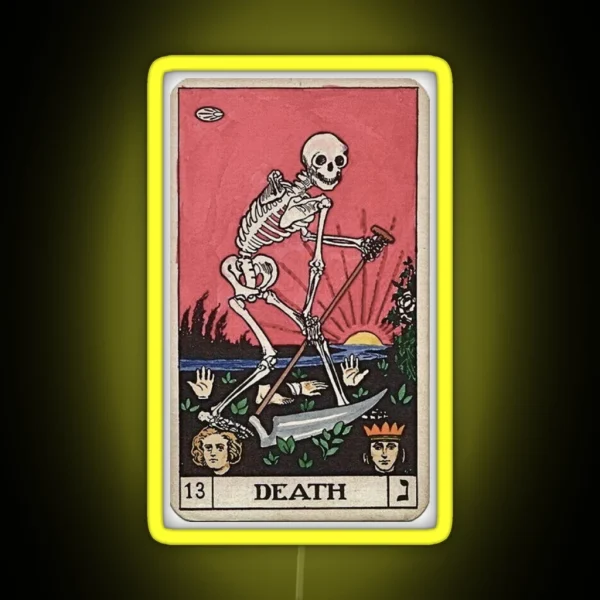 Death Tarot RGB Neon Sign