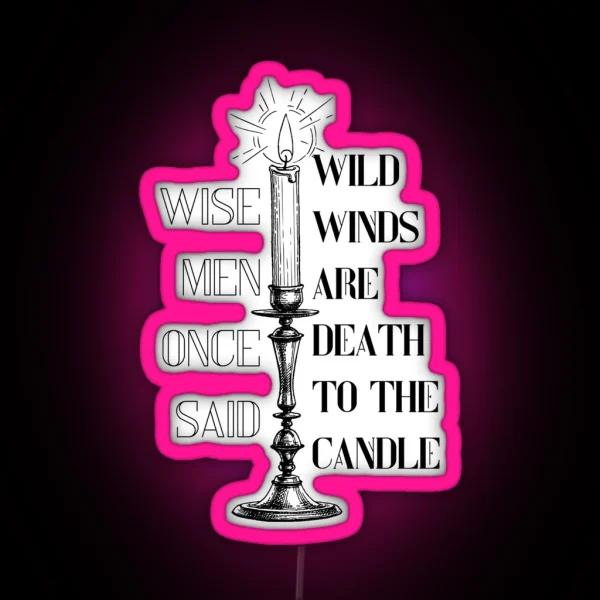 Death To The Candle Wise Men RGB Neon Sign